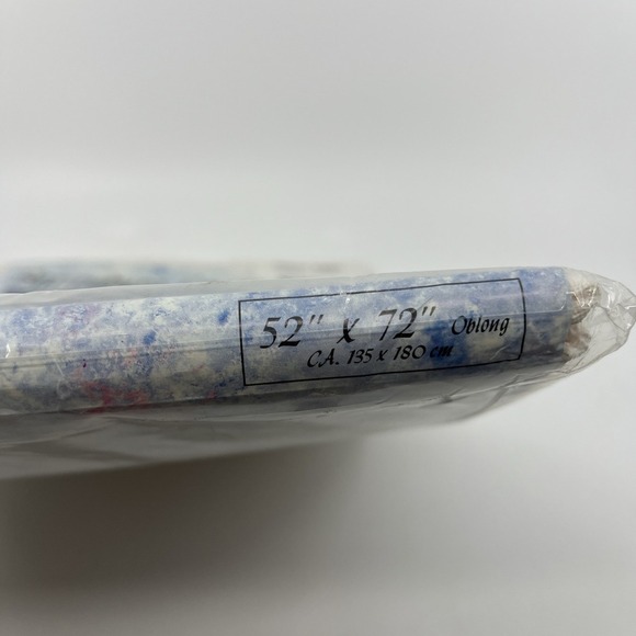 Vintage Battenburg White Lace With‎ Vinyl Back Tablecloth 52" X 72" Oblong NIB - Picture 7 of 8